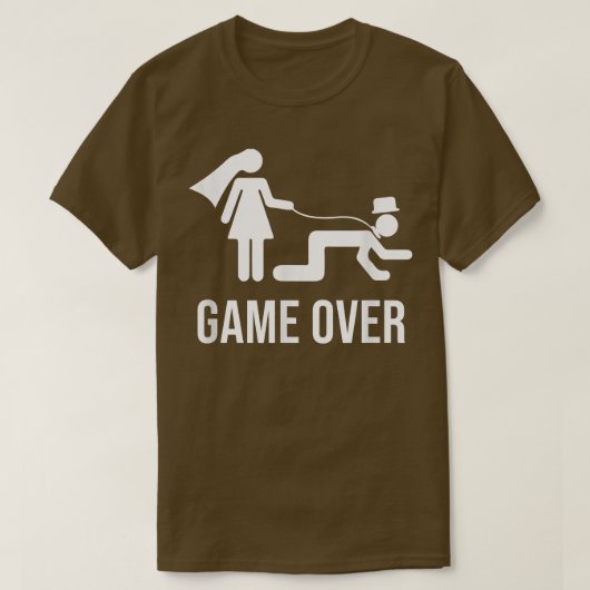 皮肉なバチュラーパーティ新郎グルーメンズブッ結婚ド Tシャツ (デザイン正面)