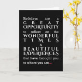 皮肉なバースデーカード – 何も反映しません カード (黄色い花)