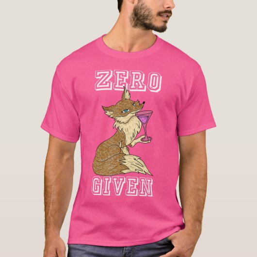 皮肉なパニーキツネプンゼロキツネ Tシャツ (正面)