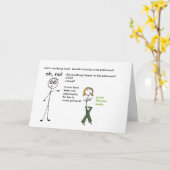 皮肉なパパ カード (黄色い花)