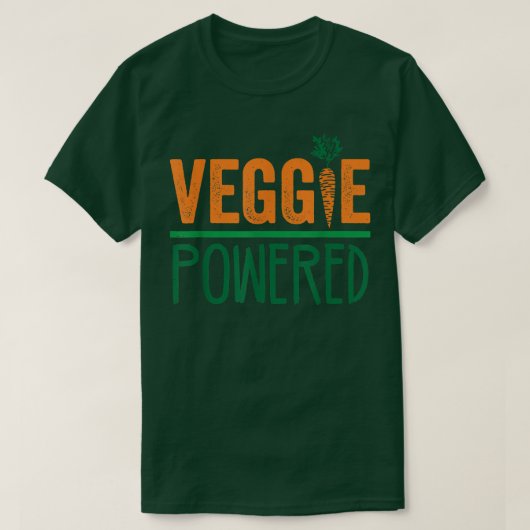 皮肉なビーガンベジパワー食品ベジタリアン値リスト Tシャツ (デザイン正面)