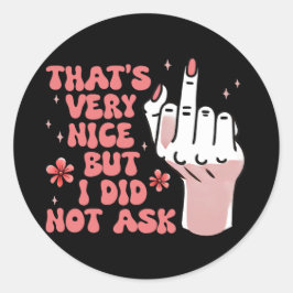 皮肉なフェミニスト ラウンドシール