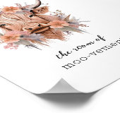 皮肉なフローラハイランドカウバスルームウォールアート ポスター (角)