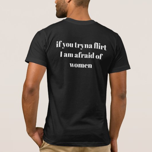 皮肉なミーム Tシャツ (裏面)