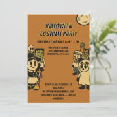 皮肉なモンスターハロウィーンの衣装パーティー 招待状 (スタンド正面)