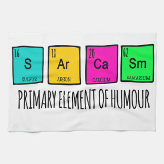 皮肉なユーモアの主要要素 キッチンタオル