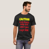 皮肉なユーモアの注意私有財産保アウト Tシャツ (正面フル)