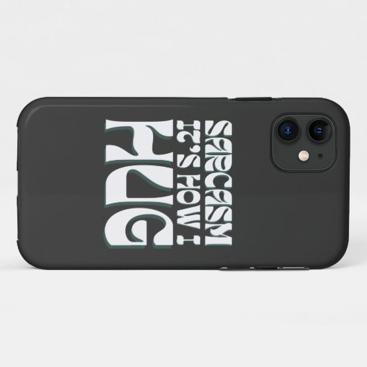 皮肉なユーモアを抱きおもしろい込む Case-Mate iPhoneケース (裏面(横))