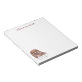 皮肉なユーモア引用文水の色の不機嫌なフクロウ ノートパッド (アングル)