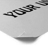 皮肉なユーモア文字頭が切れるおもしろいポスター ポスター (角)