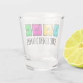 皮肉なユーモア科学の主要要素 ショットグラス (裏面)