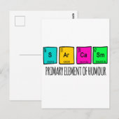皮肉なユーモア科学の主要要素 ポストカード (正面/裏面)