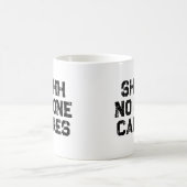 皮肉なユーモア オフィス仕事 シーッ 誰も気にしない コーヒーマグカップ (中央)