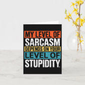 皮肉なユーモア カード (黄色い花)