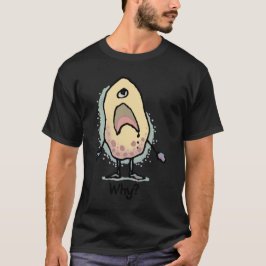 皮肉なユーモア Why? アートワーク - トレンディーデザイン Tシャツ