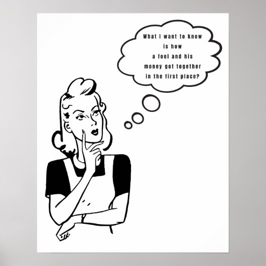 皮肉なレトロ主婦の考え ポスター (正面)