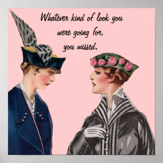 皮肉なヴィンテージ ポスター