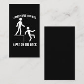 皮肉な人々が引用文をパットで攻撃 名刺 (正面/裏面)