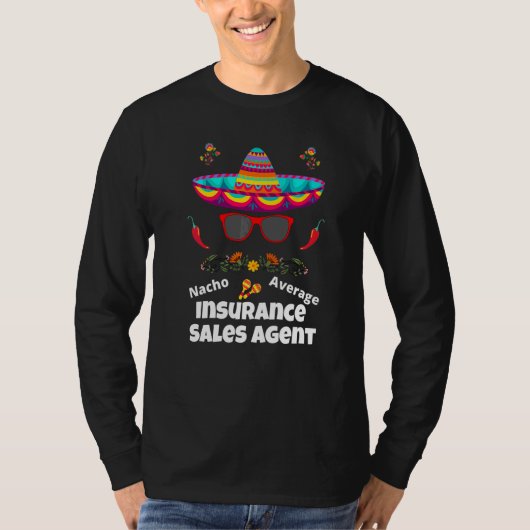 皮肉な保険営業マン Tシャツ (正面)