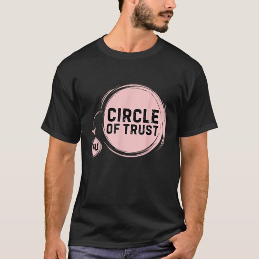 皮肉な信頼の輪おもしろい Tシャツ (正面)