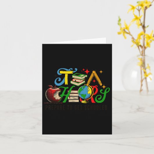 皮肉な先生を学ぶ準備おもしろいをする1 カード (黄色い花)