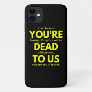 皮肉な別れ、あなたは私たちに死んでいる、同僚 iPhone 11 ケース