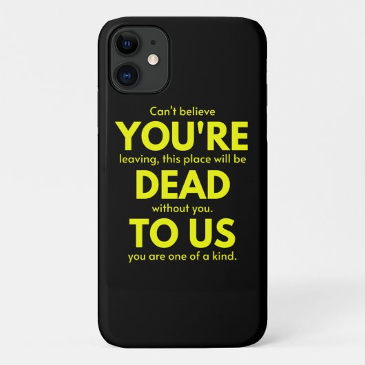 皮肉な別れ、あなたは私たちに死んでいる、同僚 Case-Mate iPhoneケース (裏面)