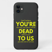 皮肉な別れ、あなたは私たちに死んでいる、同僚 Case-Mate iPhoneケース (裏面)