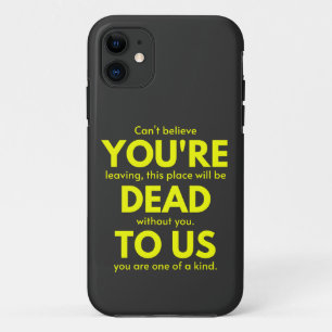 皮肉な別れ、あなたは私たちに死んでいる、同僚 iPhone 11 ケース