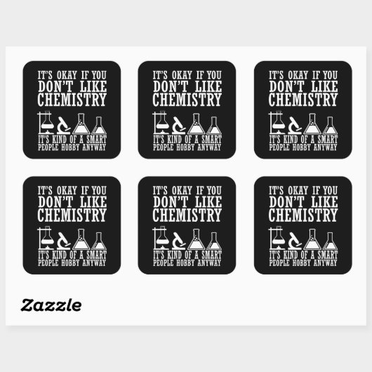 皮肉な化学おもしろい化学者引用文 スクエアシール (シート)