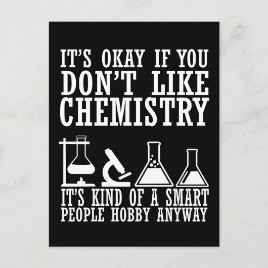 皮肉な化学おもしろい化学者引用文 ポストカード (正面)