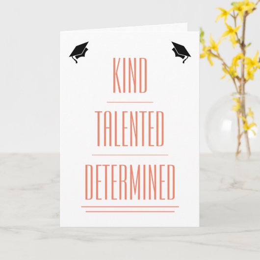 皮肉な卒業カード カード (黄色い花)