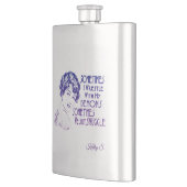 皮肉な句時々私が鬼と苦闘する フラスク (左)