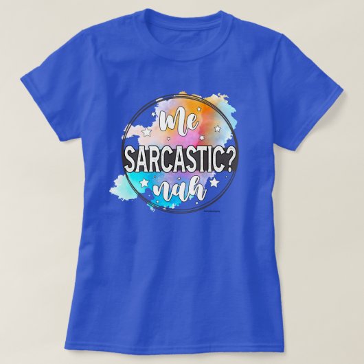 皮肉な否定 グラフィック アティチュード 引用 Tシャツ (デザイン正面)
