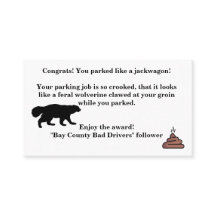 皮肉な呼び出しカード