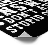 皮肉な回答が嫌なら Funny Saying Humor ポスター (角)