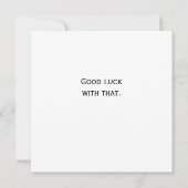 皮肉な変更されたアートヴィンテージガール誕生日カード カード (裏面)