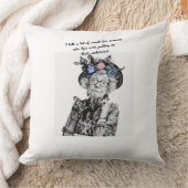 皮肉な女性の枕 クッション (ブランケット)