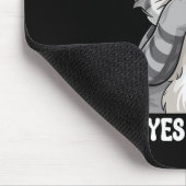 皮肉な子猫転がは私の目の大きな猫L マウスパッド (コーナー)