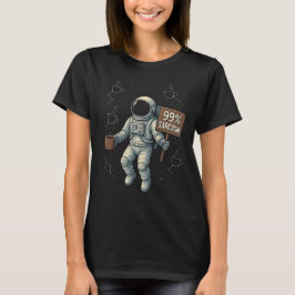 皮肉な宇宙飛行士 – 男性99%の皮肉のおもしろい兆候 Tシャツ