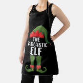 皮肉な小妖精や小人ファミリーマッチンググループクリスマス エプロン (インサイチュ)
