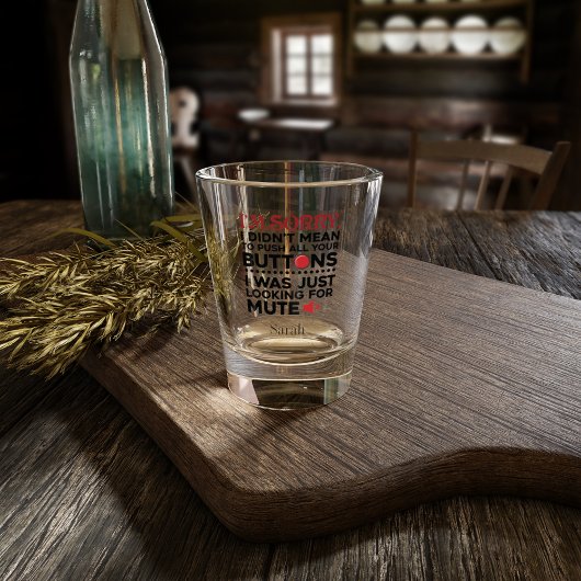 皮肉な引用文はボタンを押すつもりではなかった ショットグラス