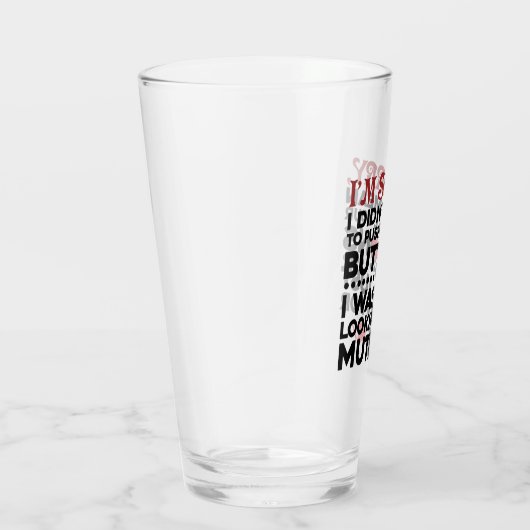 皮肉な引用文はボタンを押すつもりではなかった タンブラーグラス (右)