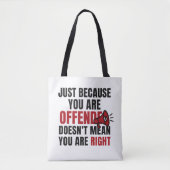 皮肉な引用文トートバッグ トートバッグ (正面)