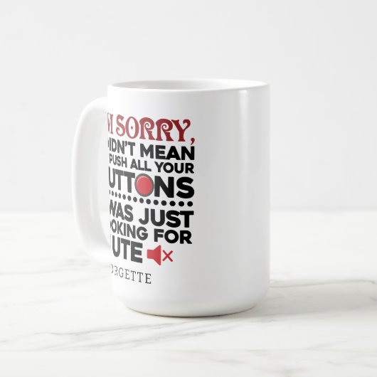 皮肉な引用文ボス退職パーティー パーソナライズされた コーヒーマグカップ (正面左)