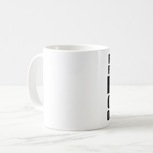 皮肉な引用文:崖からボートを漕ぐ コーヒーマグカップ (正面左)