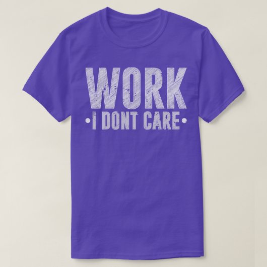 皮肉な引退ではない仕事 Tシャツ (デザイン正面)
