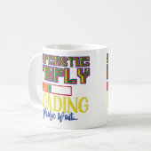 皮肉な応答の読み込み皮肉を待おもしろいつ コーヒーマグカップ (正面左)