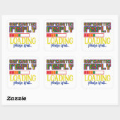 皮肉な応答の読み込み皮肉を待おもしろいつ スクエアシール (シート)