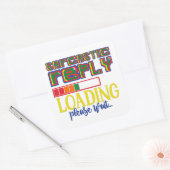 皮肉な応答の読み込み皮肉を待おもしろいつ スクエアシール (封筒)